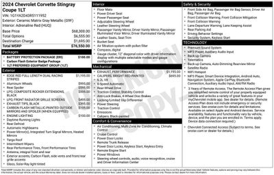 2024 Chevrolet Corvette Stingray 1LT