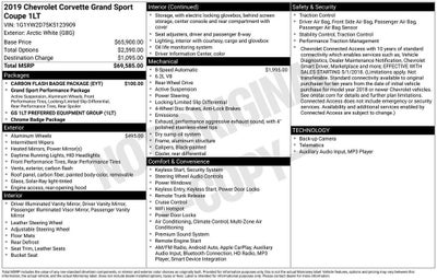 2019 Chevrolet Corvette Grand Sport Grand Sport 1LT