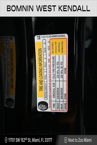 2021 Chevrolet Corvette Stingray 3LT