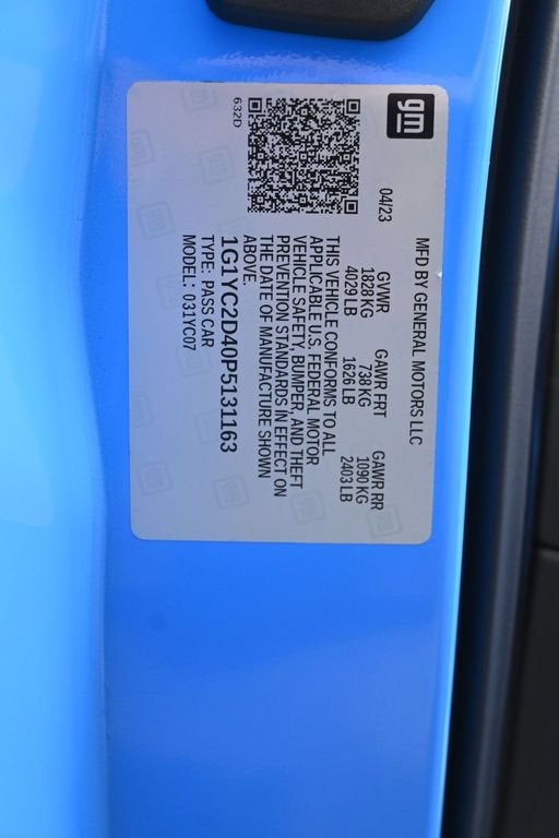 2023 Chevrolet Corvette Stingray 3LT