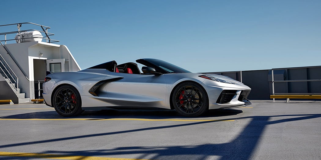 Bomnin Corvette in Miami FL Corvette parked in silver