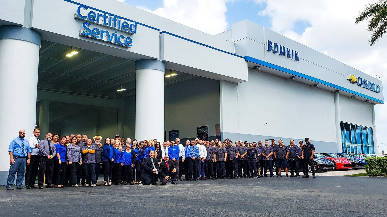 Bomnin Corvette in Miami FL staff photo in front of building exterior