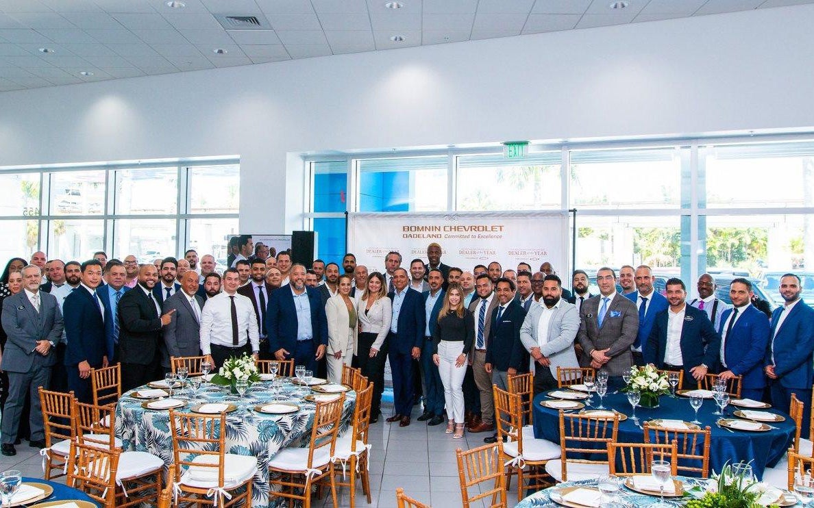 Bomnin Corvette in Miami FL staff photo inside dealership