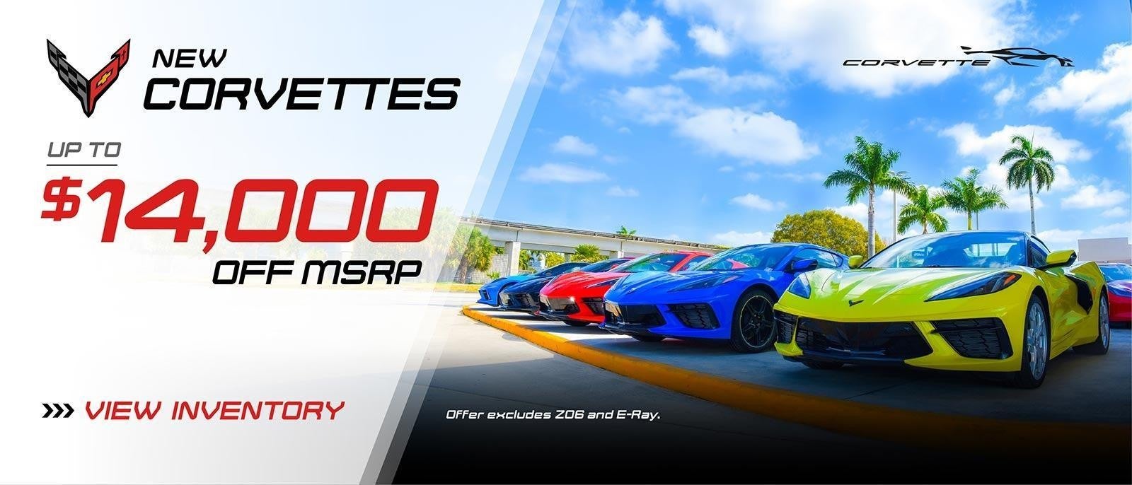 Shop New Corvettes Up To $6000 Off MSRP